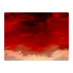 Flaming Skies Ominous Fire Clouds Double Sided Flano Blanket (mini)  by Sapixe