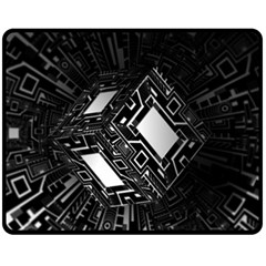 Technoid Future Robot Science Fleece Blanket (medium)  by Sapixe