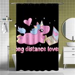 Long distance lover - Cute Unicorn Shower Curtain 48  x 72  (Small)  Curtain(48  X 72 ) - 42.18 x64.8  Curtain(48  X 72 )