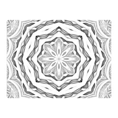 Mandala Pattern Floral Double Sided Flano Blanket (mini)  by Sapixe