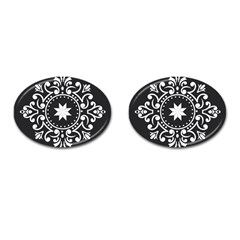 Table Pull Out Computer Graphics Cufflinks (oval) by Sapixe