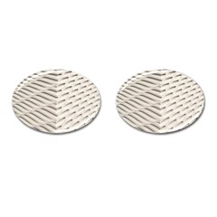 Backround Pattern Texture Dimension Cufflinks (oval) by Sapixe