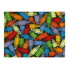Colored Pencils Pens Paint Color Double Sided Flano Blanket (mini)  by Sapixe