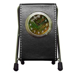 City Forward Urban Planning Pen Holder Desk Clocks by Sapixe