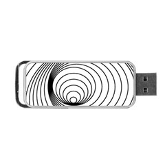 Spiral Eddy Route Symbol Bent Portable Usb Flash (one Side) by Nexatart