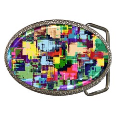 Color Abstract Background Textures Belt Buckles by Nexatart