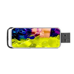 Abstract Bubbles Oil Portable Usb Flash (one Side) by Nexatart