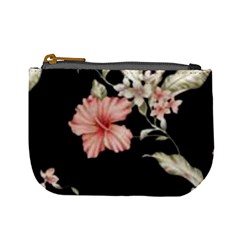 Beautiful Tropical Black Pink Florals  Mini Coin Purses by flipstylezfashionsLLC