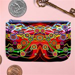 Colorful artistic Retro stringy colorful design Large Coin Purse Front