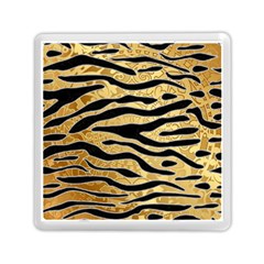 Golden Vector Embossed Golden Black Zebra Stripes Memory Card Reader (square)  by flipstylezfashionsLLC