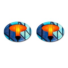 Orange Light Cufflinks (oval) by FunnyCow
