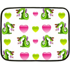 Dragons And Hearts Fleece Blanket (mini) by IIPhotographyAndDesigns