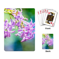 Beautiful Pink Lilac Flowers Playing Card by FunnyCow