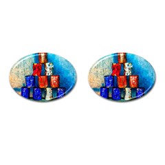 Soup Cans   After The Lunch Cufflinks (oval) by FunnyCow