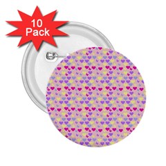 Hearts Butterflies Pink 1200 2 25  Buttons (10 Pack)  by snowwhitegirl