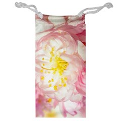 Pink Flowering Almond Flowers Jewelry Bags by FunnyCow
