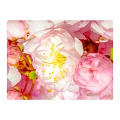 Pink Flowering Almond Flowers Double Sided Flano Blanket (mini)  by FunnyCow