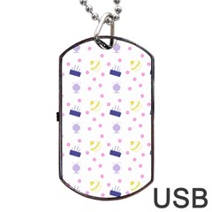 Cakes And Sundaes Dog Tag Usb Flash (two Sides) by snowwhitegirl