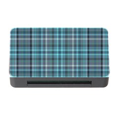 Teal Plaid Memory Card Reader With Cf by snowwhitegirl