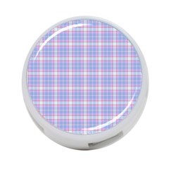 Pink Blue Plaid 4-port Usb Hub (two Sides) by snowwhitegirl