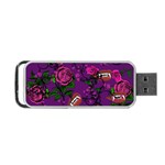 Purple  Rose Vampire Portable USB Flash (One Side) Front