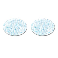 Let It Rain Cufflinks (oval) by FunnyCow