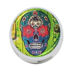 Mexican Skull 4-port Usb Hub (one Side) by alllovelyideas