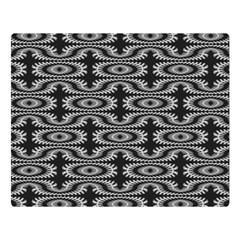 Monochrome Centipede Arabesque Double Sided Flano Blanket (large)  by linceazul