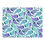 Whale Sharks Double Sided Flano Blanket (Mini)  35 x27  Blanket Back