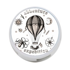 Vintage Adventure Expedition 4-port Usb Hub (two Sides) by Valentinaart