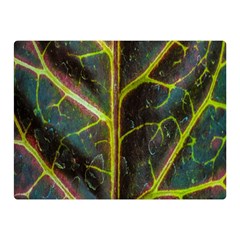 Leaf Abstract Nature Design Plant Double Sided Flano Blanket (mini)  by Sapixe