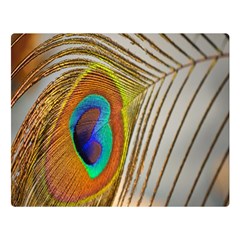 Peacock Feather Feather Bird Double Sided Flano Blanket (large)  by Sapixe