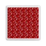 Red White Music Memory Card Reader (Square) Front