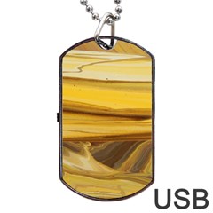 Sand Man Dog Tag Usb Flash (two Sides) by WILLBIRDWELL