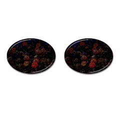 Floral Fireworks Cufflinks (oval) by FunnyCow