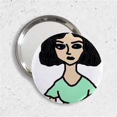 Angry Girl 2 25  Handbag Mirrors by snowwhitegirl