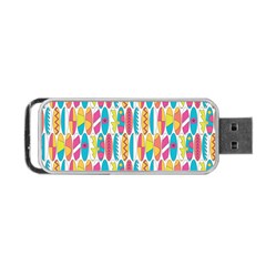 Rainbow Colored Waikiki Surfboards  Portable Usb Flash (one Side) by PodArtist