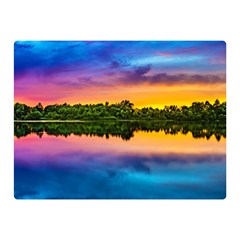 Sunset Color Evening Sky Evening Double Sided Flano Blanket (mini)  by Sapixe