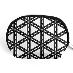 White Background White Texture Accessory Pouch (medium) by Simbadda