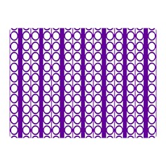 Circles Lines Purple White Modern Design Double Sided Flano Blanket (mini)  by BrightVibesDesign