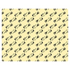 Guitar Guitars Music Instrument Double Sided Flano Blanket (medium)  by Simbadda