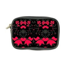 Pink Floral Pattern By Flipstylez Designs Coin Purse by flipstylezfashionsLLC
