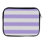 Bold Stripes Soft Purple Pattern Apple iPad 2/3/4 Zipper Cases Front