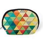 Background Geometric Triangle Accessory Pouch (Medium) Back