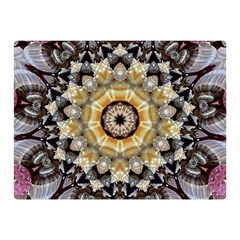 Abstract Art Texture Mandala Double Sided Flano Blanket (mini)  by Simbadda