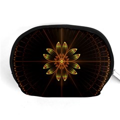 Fractal Floral Mandala Abstract Accessory Pouch (medium) by Simbadda