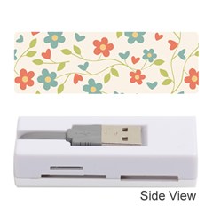 Flowers Pattern Memory Card Reader (stick) by Hansue