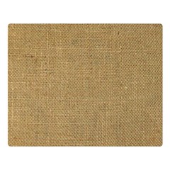 Burlap Coffee Sack Grunge Knit Look Double Sided Flano Blanket (large)  by dressshop
