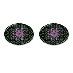 Digital Art Background Colors Cufflinks (oval) by Sapixe
