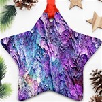 Background Peel Art Abstract Star Ornament (Two Sides) Back